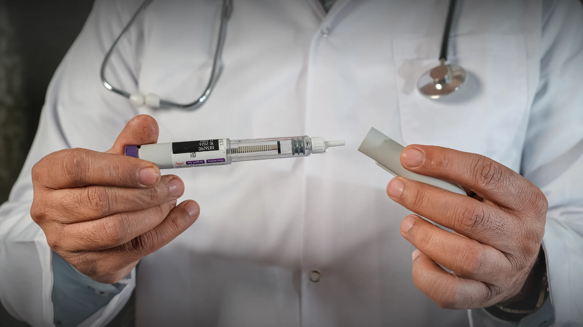 Patient receiving tirzepatide injection service in Duluth clinic
